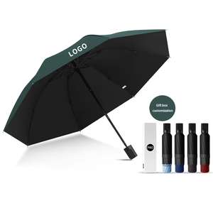 Factory Direct <strong>Custom</strong> <strong>Umbrella</strong> With Logo Windproof and Waterproof Tri-Fold <strong>Folding</strong> <strong>Umbrella</strong> for Outdoor Travel - Product Image 1