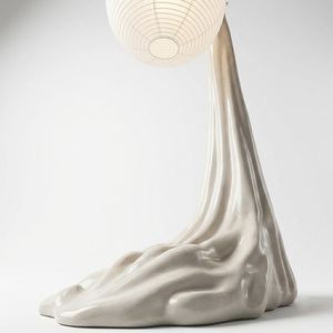Tree <b>Branch</b> Sculpture Floor Lamp, Wabi Sabi Standing Lamp, Rice Paper Lantern Shade Decor <b>Light</b> for Living Room Tea Room - Product Image 6
