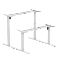 Bureau debout réglable en hauteur en acier laminé à froid pour le bureau à domicile, table ergonomique assis-debout avec montage facile