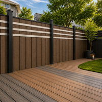 Clôture en bois à design minimaliste, grain de bois blanc, résistante au vent et à l'eau, pour clôture de jardin, solution d'installation facile
