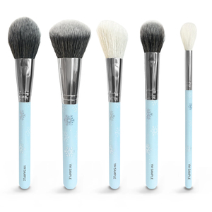 <span class=keywords><strong>Bleu</strong></span> 10 pièces pinceaux de maquillage ensemble pour fond de teint poudre correcteur fard à paupières Blush pinceaux de maquillage avec étui - Product Image 3