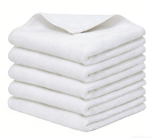 Paquete de 5 toallas de microfibra de 12" x 12", súper suaves y absorbentes, toallitas decorativas para la cara, para cocina, spa, yoga. - Product Image 5