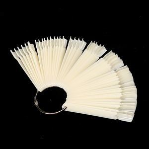 50 pièces de bâtonnets transparents pour échantillons d'ongles avec anneau métallique à vis, pour présentoir d'ongles et outils de pratique artistique - Product Image 4