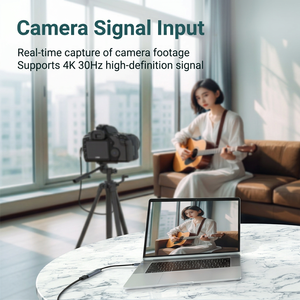 Carte de capture vidéo HDMI vers USB2.0 4K 1080P pour le streaming, compatible avec iPad, Mac OS, Windows, Quest 3, OBS, PS, Switch, Xbox, caméra - Product Image 6