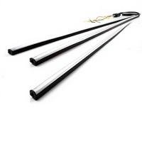 Lumière LED décorative pour calandre de voiture, clignotante, effet cheval au galop, clignotant, lumière de position, colorée et tendance