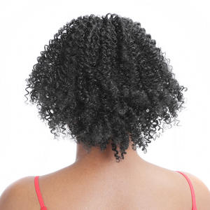 Vente en gros Perruque mignonne chignon avec rouleaux <span class=keywords><strong>de</strong></span> chenille Extensions <span class=keywords><strong>de</strong></span> cheveux synthétiques Postiche pour femmes - Product Image 5