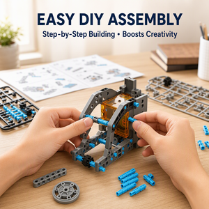 Kit de robot solaire STEM 29 en 1, 205 pièces, jouets éducatifs scientifiques à construire soi-même pour enfants, garçons, véhicule spatial, <span class=keywords><strong>bateau</strong></span> - Product Image 5