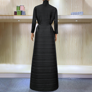 Latest Design Miyake Pleated Senior Saudi <strong>Robes</strong> Ground Length OEM Elegant Casual <strong>Coat</strong> - Product Image 3