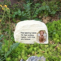Urna de Resina para Mascotas, para Cenizas de Perros y Gatos, Urna Funeraria Pequeña con Diseño de Dibujos Animados, Recuerdo Conmemorativo, Urna para Entierro o Cremación