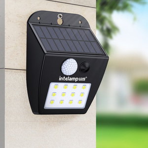 Intelamp Wireless Solar Garden Light <strong>Fence</strong> LED Outdoor Wall Lamp <strong>Security</strong> Lights Motion <strong>Sensor</strong> - Product Image 1