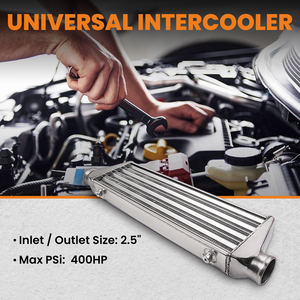 <span class=keywords><strong>Intercooler</strong></span> Frontal Ligero de Aluminio <span class=keywords><strong>MaXpeedingrods</strong></span> de 2.5 Pulgadas, 27'' X 7'' X 2.5'', Universal - Product Image 6