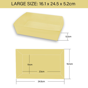 Xieli Vietnam personnalisé Double face jaune impression plateau de <span class=keywords><strong>bateau</strong></span> en papier jetable <span class=keywords><strong>pour</strong></span> la décoration de <span class=keywords><strong>vaisselle</strong></span> de f - Product Image 6