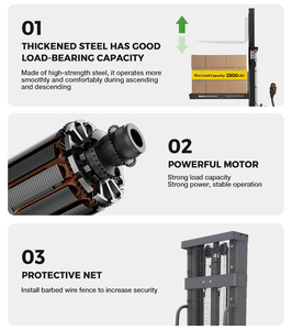 DB12E DB15E Walkie Stacker 1.2Ton 1.5Ton Apilamiento <span class=keywords><strong>de</strong></span> bajo nivel 0,09 m/s Velocidad <span class=keywords><strong>de</strong></span> elevación para supermercado - Product Image 4