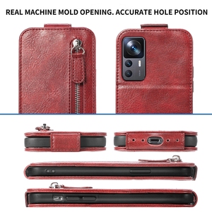 Étui portefeuille à rabat en cuir avec fonction de support à fermeture éclair pour <span class=keywords><strong>Xiaomi</strong></span> <span class=keywords><strong>Mi</strong></span> 12T Pro 11T <span class=keywords><strong>11</strong></span> <span class=keywords><strong>Lite</strong></span> Note11s - Product Image 6