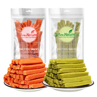 Pure & Nature Bâtonnets à mâcher pour chien à la citrouille, carotte et brocoli – Nettoyage des dents, récompenses d'entraînement, digestion sensible