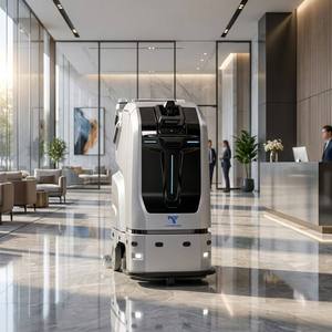 Nouveau robot autonome autopropulsé de nettoyage de sols TN70 Heavy Duty AI, machine de nettoyage sans conducteur CleanHorse pour aéroport - Product Image 4
