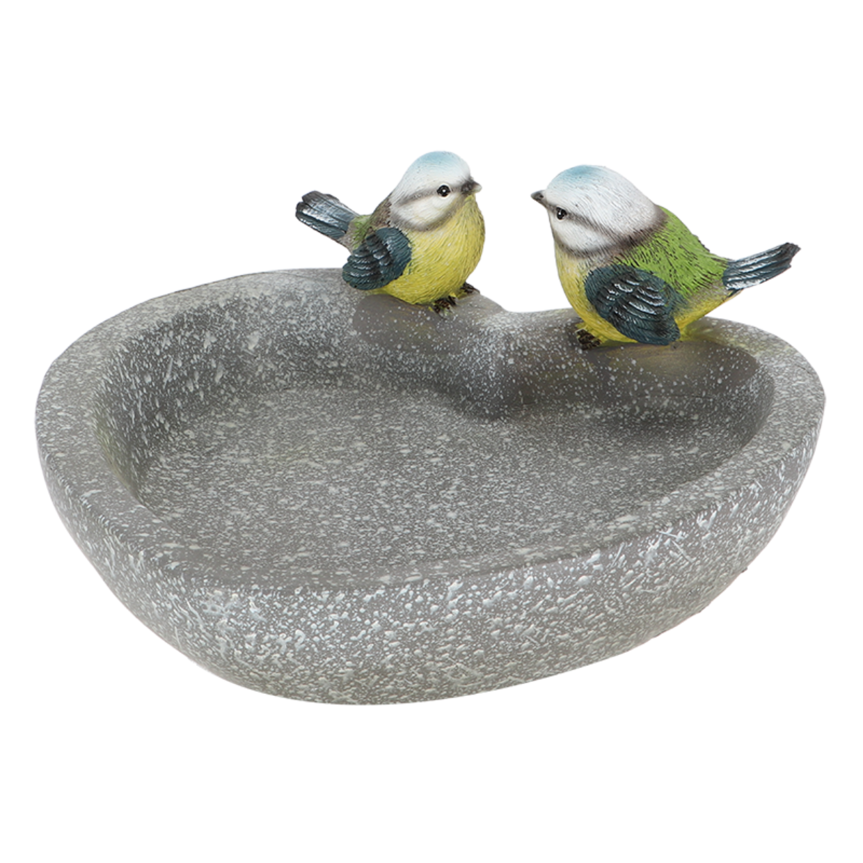 Birdbath corazón tit azul