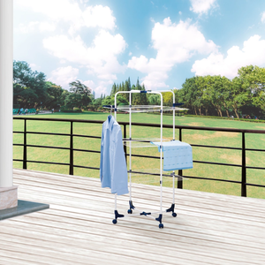 <span class=keywords><strong>Meilleur</strong></span> prix, séchoir à <span class=keywords><strong>linge</strong></span> portable en métal pliable à 3 niveaux, forme de tour, 30 m, pour salle de bain, design moderne - Product Image 2