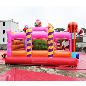 <span class=keywords><strong>Casa</strong></span> de Brinco Inflable Comercial con Diseño de <span class=keywords><strong>Casa</strong></span> de Dulces, con Soplador, Garantía de 3 Años y Kits de Reparación en Oferta - Product Image 4