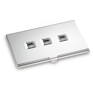 Tarjetero Elegante de Cuero PU con Cierre de Clip y Patrón Impreso para Uso en la Oficina - Product Image 1