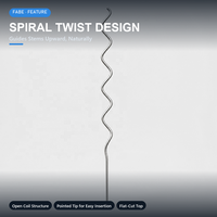 Tongkat Penyangga Spiral Tomat Grosir Anti Karat dari Kawat Besi Galvanis Diameter 5.5-8mm Panjang 1.5-1.8m untuk Tanaman Merambat