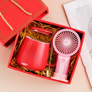 도매 어린이 생일 선풍기 머그컵 선물 세트, 결혼식 답례품, 판촉물, 감사 선물용 기프트 박스 - Product Image 2