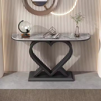 Console Moderne Étroite en Fer Forgé de Luxe Contemporain pour Hôtels, à Placer Contre le Mur du Salon