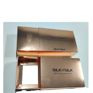Luxury Black Gold Foiled Printing Custom Rose Gold Metallic Drawer Box Silk Pillowcase Gift Box