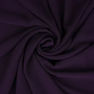 Tissu en mousseline de soie de teinture gris japonais personnalisé 100% tissu en mousseline de soie satinée pour robe