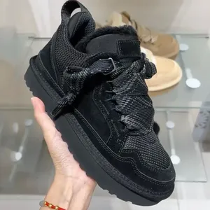 Botas <span class=keywords><strong>de</strong></span> Nieve Australianas <span class=keywords><strong>de</strong></span> Plataforma Tazz Tasman Lowmel para Mujer, Botines <span class=keywords><strong>de</strong></span> Piel <span class=keywords><strong>de</strong></span> Oveja para Hombre y Mujer, Invierno - Product Image 3