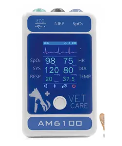 Precio barato Multi parámetro Monitor veterinario Monitor de signos vitales ECG uso médico veterinario equipo médico