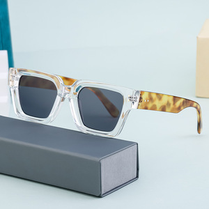 Lunettes de soleil carrées pour hommes ZS-98170, protection UV400, monture et verres en PC, protection solaire, mode, tenues de voyage, style urbain, conduite - Product Image 4