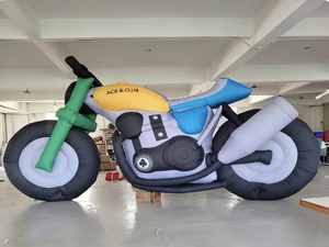 Modelo de Motocicleta Inflable Publicitario Resistente al Agua de 5.5m para Eventos, Tiendas, Fiestas, Promociones, Fácil de Instalar y Transportar - Product Image 2