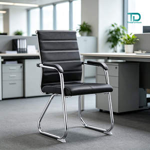 Chaise de <span class=keywords><strong>bureau</strong></span> robuste Foshan sans roulettes en tissu maillé pour réunions, réceptions, visiteurs, événements et conférences - Product Image 3