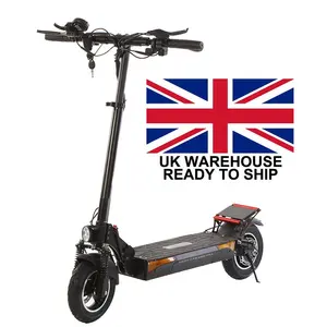 Entrepôt au royaume-uni scooter électrique pliable 500w 10 pouces, livraison directe, pneus absorbant les chocs, scooter pro