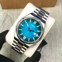 Montre automatique de luxe pour hommes Citizenn NJ0151-88L, boîtier en acier inoxydable, cristal saphir, aiguille bleue, 40mm, 22mm, chronographe
