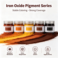 Pigment en poudre jaune, oxyde de fer rouge, colorant pour pavés en ciment, asphalte, oxydes colorés pour béton, briques interbloquées