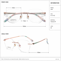 Lunettes de vue de marque de créateur en titane pur de qualité supérieure, monture optique IP pour femme AZg510br