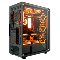 Boîtier d'ordinateur de jeu HD USB3.0 MATX avec tour PC en verre trempé pour les configurations de jeu