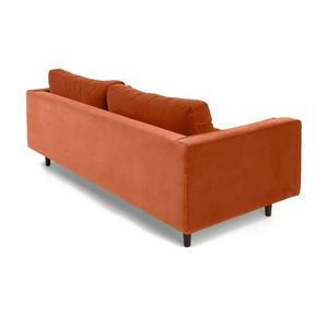 Juego <span class=keywords><strong>de</strong></span> Sofás <span class=keywords><strong>de</strong></span> Terciopelo <span class=keywords><strong>de</strong></span> Algodón Color <span class=keywords><strong>Naranja</strong></span> Quemado <span class=keywords><strong>de</strong></span> 3 Plazas <span class=keywords><strong>Scott</strong></span>, Diseño Rústico con Patas <span class=keywords><strong>de</strong></span> Madera para Sala <span class=keywords><strong>de</strong></span> Estar, Dormitorios <span class=keywords><strong>de</strong></span> Villa, Escuela - Product Image 4