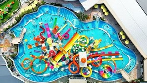 2025 Mới Lớn Nước chơi thiết bị ngoài trời trẻ em trượt nước cho hồ bơi thương mại nhảy lâu đài cho sử dụng thương mại - Product Image 3