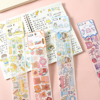Offres Spéciales journal autocollant pour Scrapbook journal note livre japonais washi papier autocollant Kawaii Décoratif Papeterie Autocollant