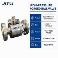 Vanne à boisseau sphérique à siège métallique forgé F316L API 6D Classe 1500, à brides RJ, haute pression, pour pipeline de gaz naturel