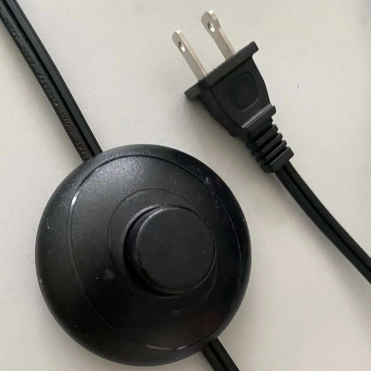 UL Standard US 2-poliger Stecker mit Fuß schalter Wechselstrom kabel