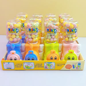 Mini dispensador de agua de plástico con forma de cabeza de tren de dibujos animados, dulces de goma/bollos, prensa de aperitivos, sabor a frutas/verduras, Mini bollos al por mayor - Product Image 5