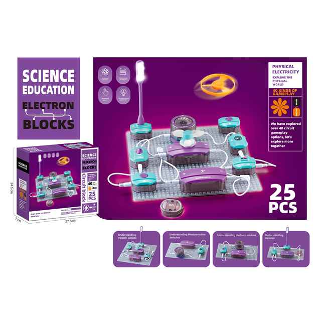 DIY Science Experiment Kit Circuit Electronic Building Blocks Suitable for Young Students Fun Physics Toys