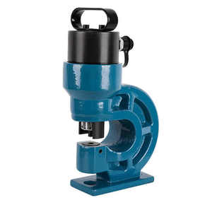 Punzonatrice Idraulica <span class=keywords><strong>a</strong></span> Fustella per Lamiera, Macchina Punzonatrice per Fori in Acciaio, Utensile per Punzonatura di Lamiere Metalliche, Angolari e Lastre di Ferro - Product Image 2