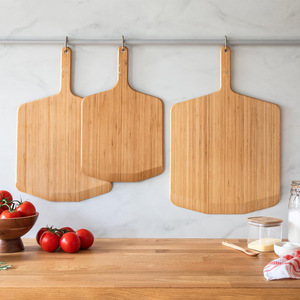 Ensemble spatule à pizza et planche à découper en bambou pour la cuisine, avec fonction antibactérienne, lavage à la main uniquement - Product Image 1