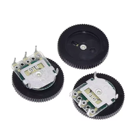 Potentiomètre à engrenage à cadran simple et double d'origine 16 * 2MM 1K2K5K10K20K50K100K B103 Interrupteur de volume