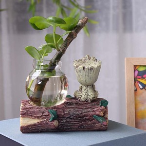 <span class=keywords><strong>Groot</strong></span>-<span class=keywords><strong>maceta</strong></span> de resina creativa, modelo bonito, pluma de juguete, <span class=keywords><strong>maceta</strong></span> de jardín de flores, macetas suculentas de Cactus - Product Image 3